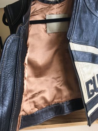 chaleco piel vintage