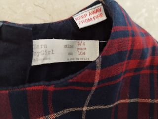 Vestido Zara T.3-4