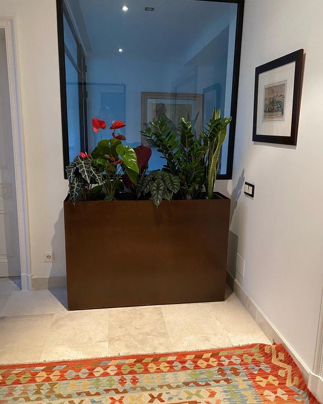 Fioriera in Acero Corten, fioriera