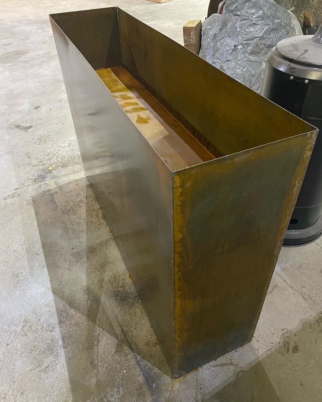 Fioriera in Acero Corten, fioriera