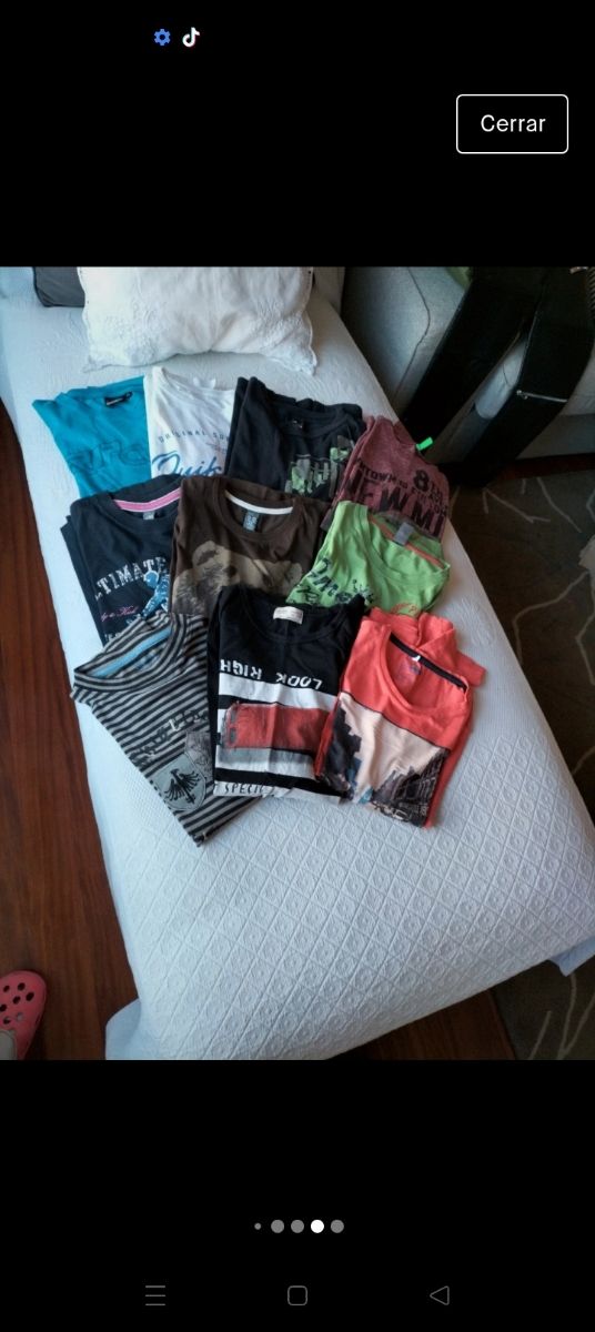 Lote de 10 camisetas manga larga 12 años 1€ cada