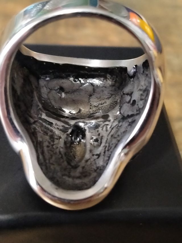 Anillo de acero inoxidable Calavera