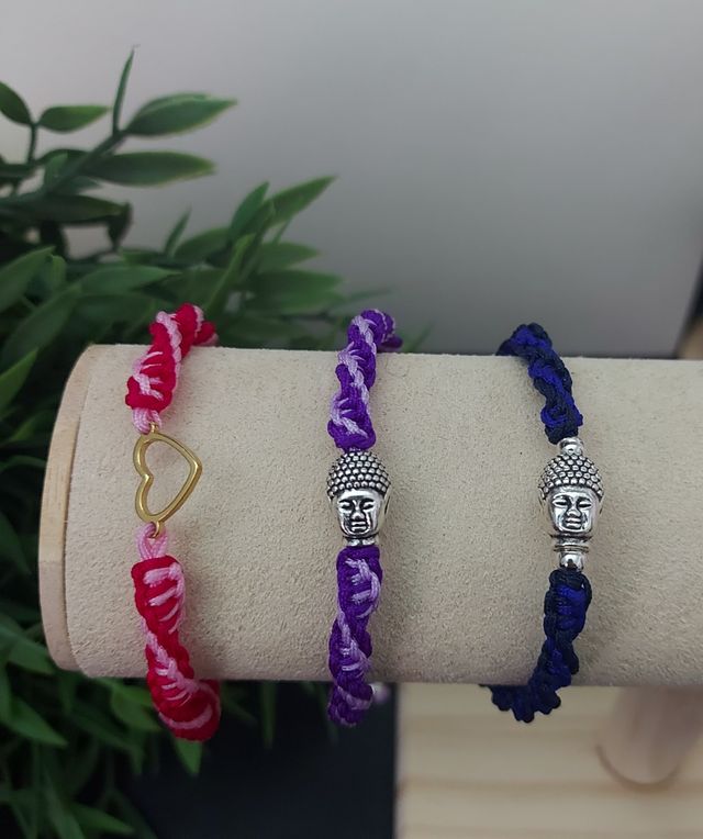 pulseras espiral macrame