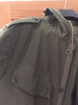 Parka militar con parche mod