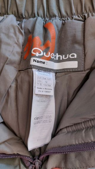Pantalon nieve Quechua talla 12 