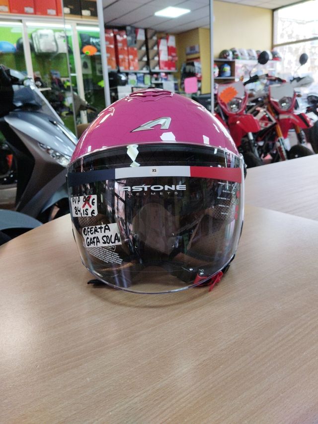 Casco jet con gafa de sol incorporada T-XS