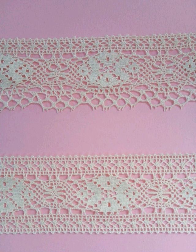 8 PIEZAS ENCAJE DE BOLILLOS