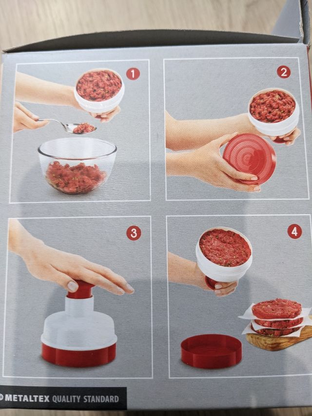 Molde para hamburguesa 