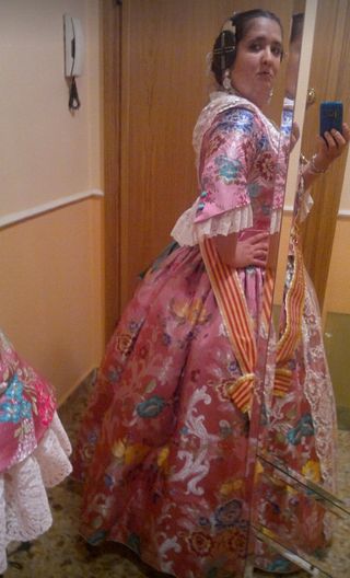 Traje de Fallera rosa 