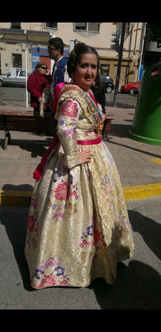 Traje de Fallera rosa 