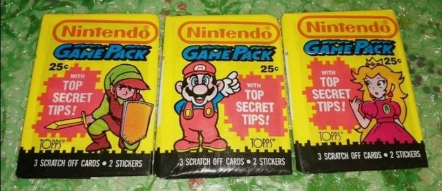 Nintendo Gamepack Topps 1989 Sobres Sellados