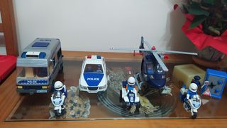 Equipo de Policía y de bomberos Playmobil