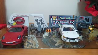 Garaje Porsche 911 carreras y otro deportivo