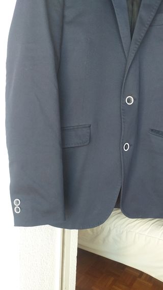 AMERICANA DE CABALLERO SELECTED HOMME .AZUL MARINO