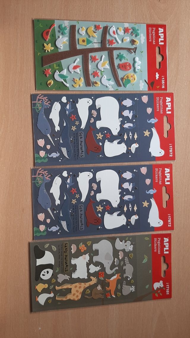 pegatinas animales apli