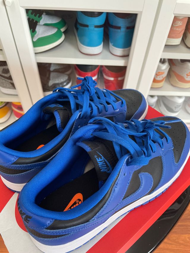 Nike Dunk Low Retro Black Hyper Cobalt T.43