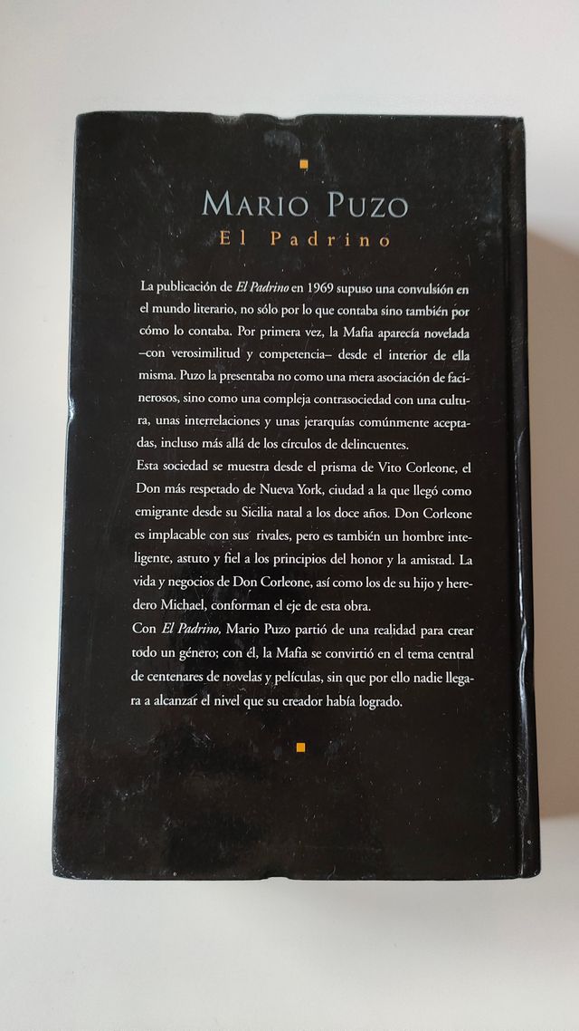 Libro El Padrino - Mario Puzo
