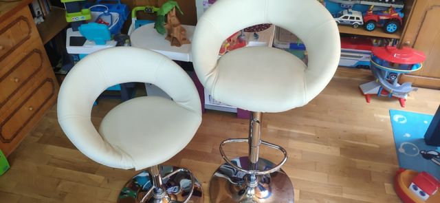 taburetes hidraulicos piel