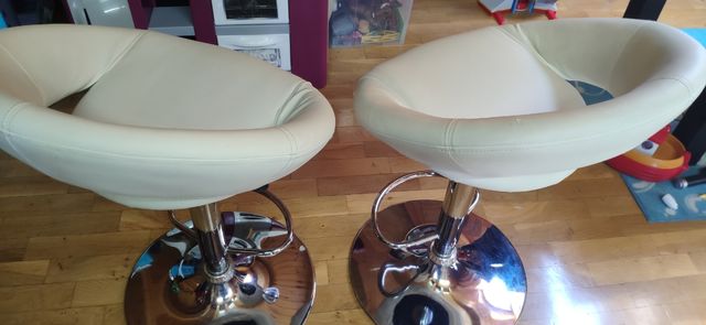 taburetes hidraulicos piel