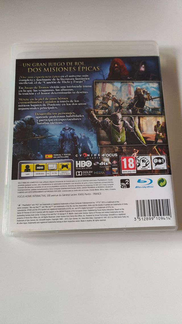 Juego de tronos - Ps3