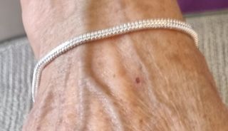 Pulsera  chapada en plata de ley 925  unixex 