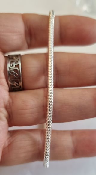 Pulsera  chapada en plata de ley 925  unixex 