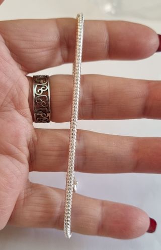 Pulsera  chapada en plata de ley 925  unixex 