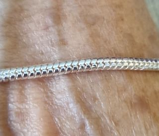 Pulsera  chapada en plata de ley 925  unixex 