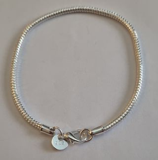 Pulsera  chapada en plata de ley 925  unixex 