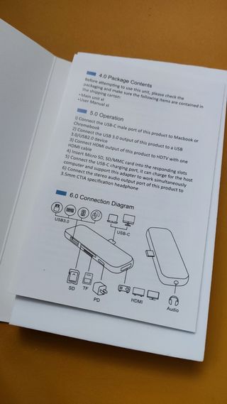 Hub USB C para iPad Pro, 6 en 1 Adaptador USB C