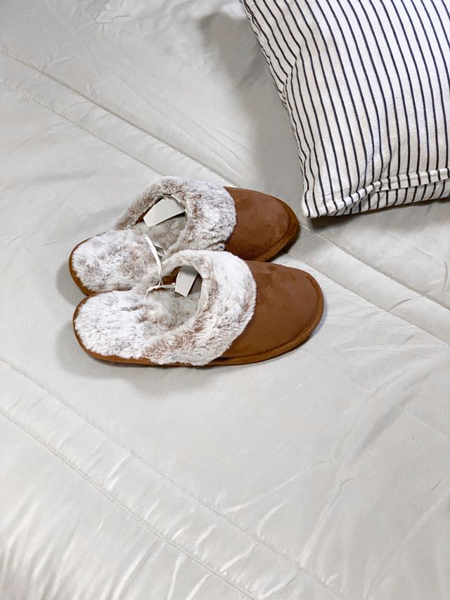 Ciabatte / Sabot marroni da donna tipo modello ugg