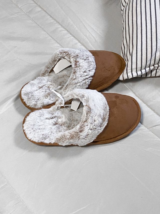 Ciabatte / Sabot marroni da donna tipo modello ugg