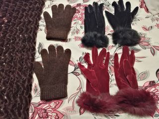 bufanda y guantes a conjunto y de fiesta 