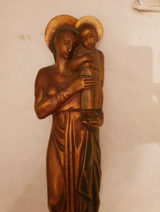 figura Virgen con niño