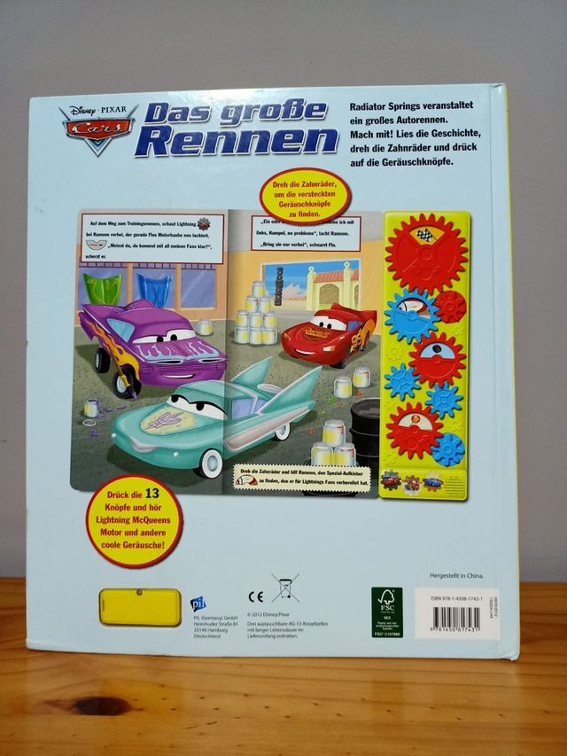 Libro cuento Cars