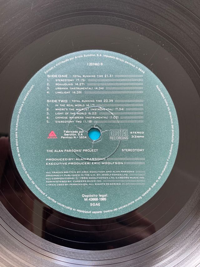 LOTE DE 3 VINILOS THE ALAN PARSONS PROJECT!!