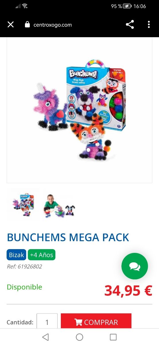 Bunchems juego de manualidades