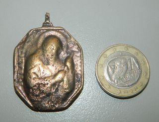 Medalla Siglo XVII religiosa Santos 13,1 gramos.