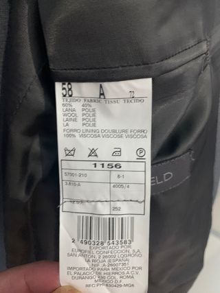 Traje de hombre gris