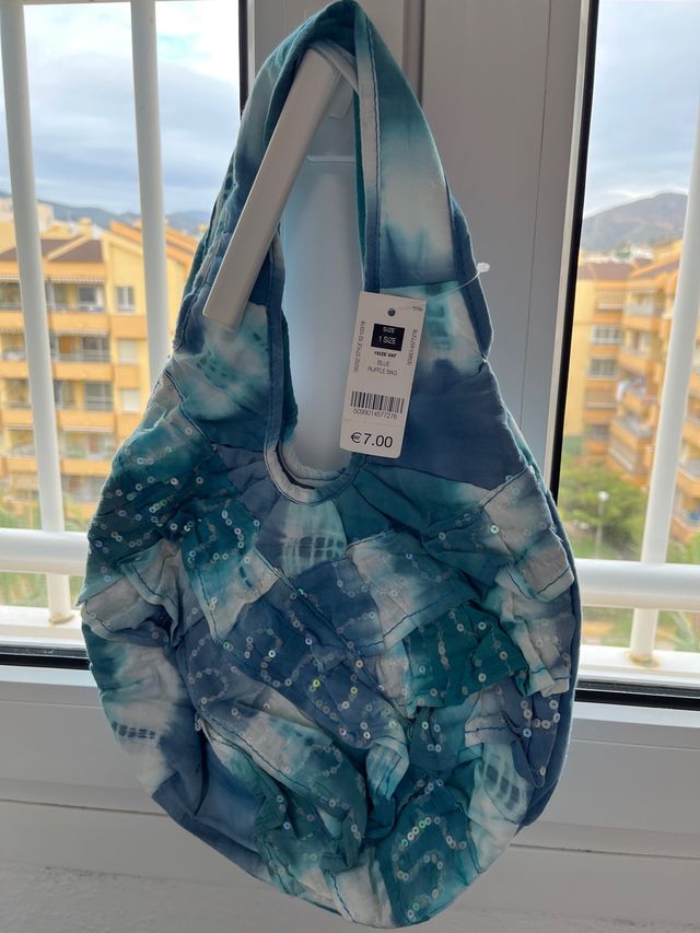 Bolso niña tonos azules y turquesas NUEVO