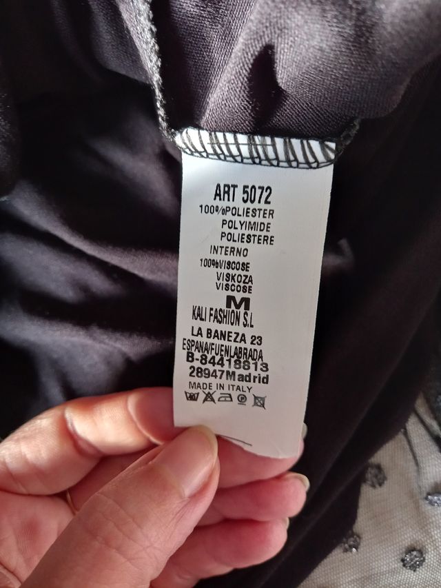 Elegante vestido negro plumeti 💝