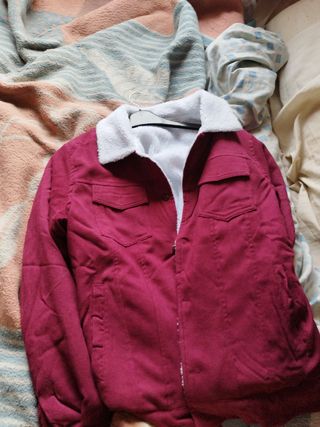 chaqueta de felpa vintage