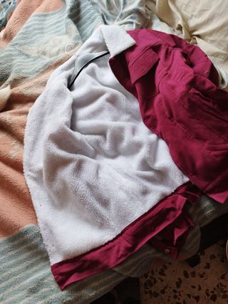 chaqueta de felpa vintage