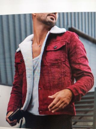 chaqueta de felpa vintage