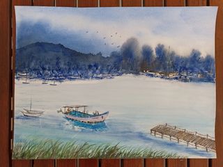 Acuarela.Pintura Arte.Decoración.Cuadros. Regalos