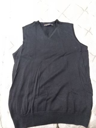 Nuovissimo maglione smanicato blu, taglia S