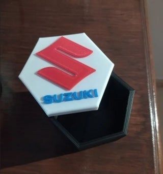 CAJA para llaves moto logo SUZUKI