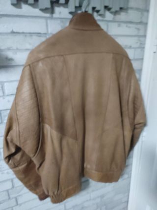 Chaqueta bike de cuero auténtico 