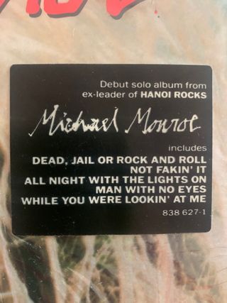 Michael Monroe Not fakin' it Vinilo USA 1989.