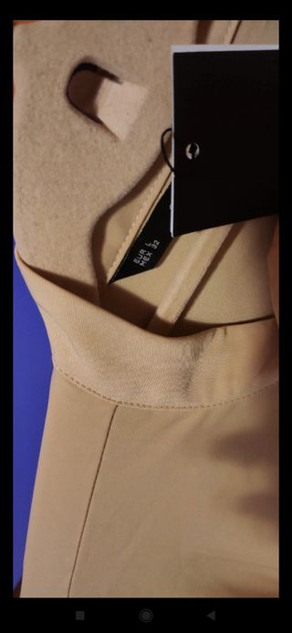 Camisa fluida color camel L